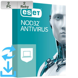 ESET NOD32 Antivirus 20XX 2PC na 2r El.lic AKT